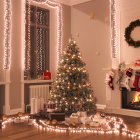 Tira de luces de racimo con 2000 LEDs PVC blanco cálido 17