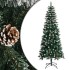 Árbol de Navidad artificial con soporte PVC verde 180