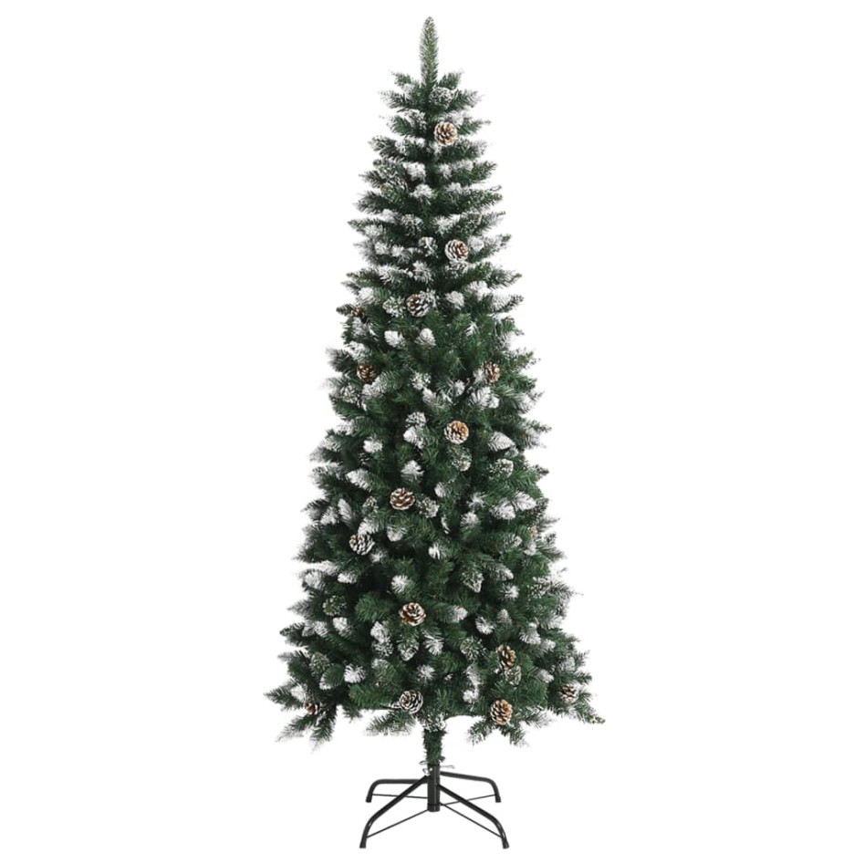 Árbol de Navidad artificial con soporte PVC verde 180