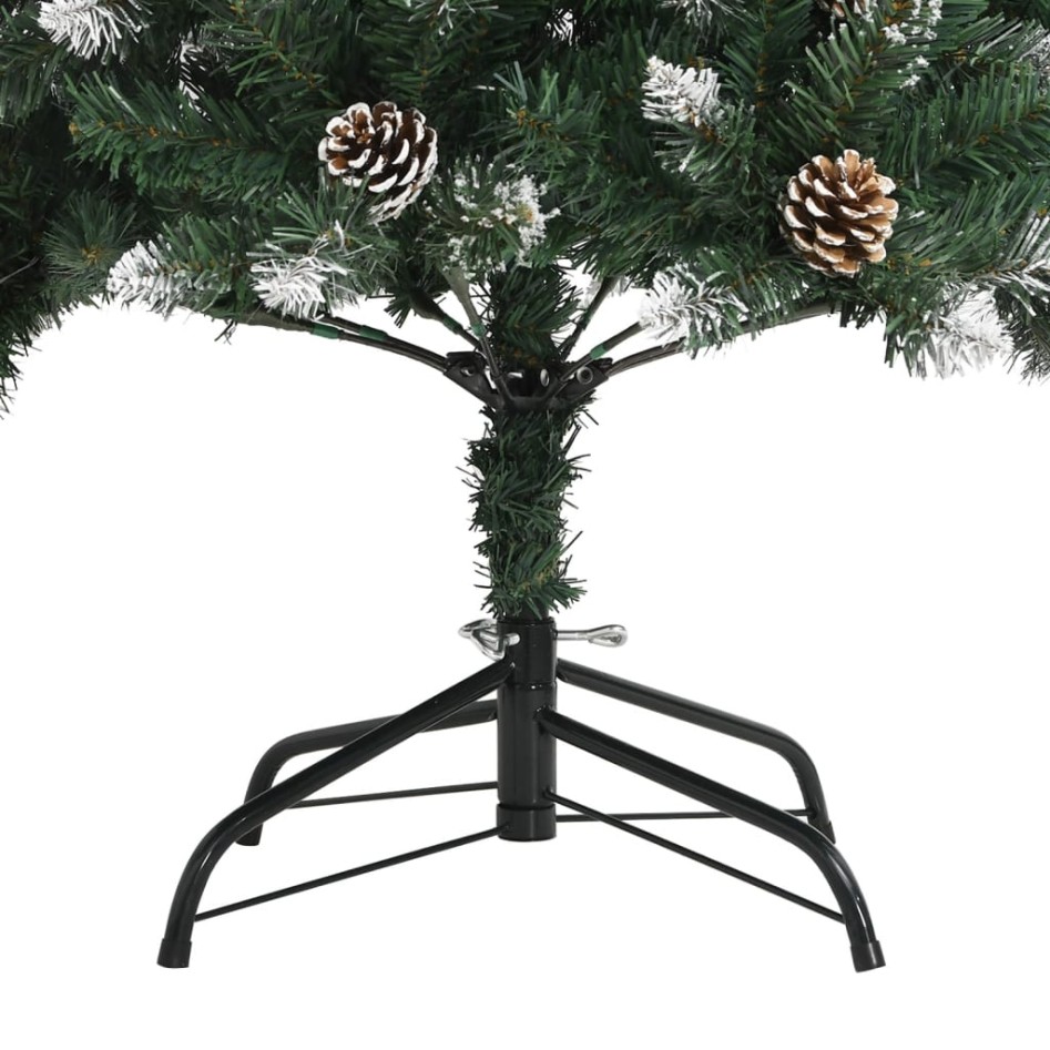 Árbol de Navidad artificial con soporte PVC verde 180