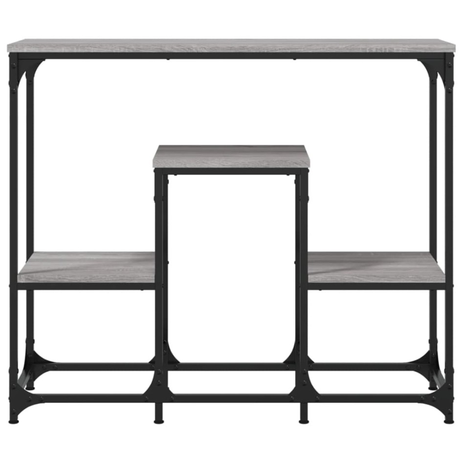 Mesa consola madera de ingeniería gris Sonoma 89,5x28x76