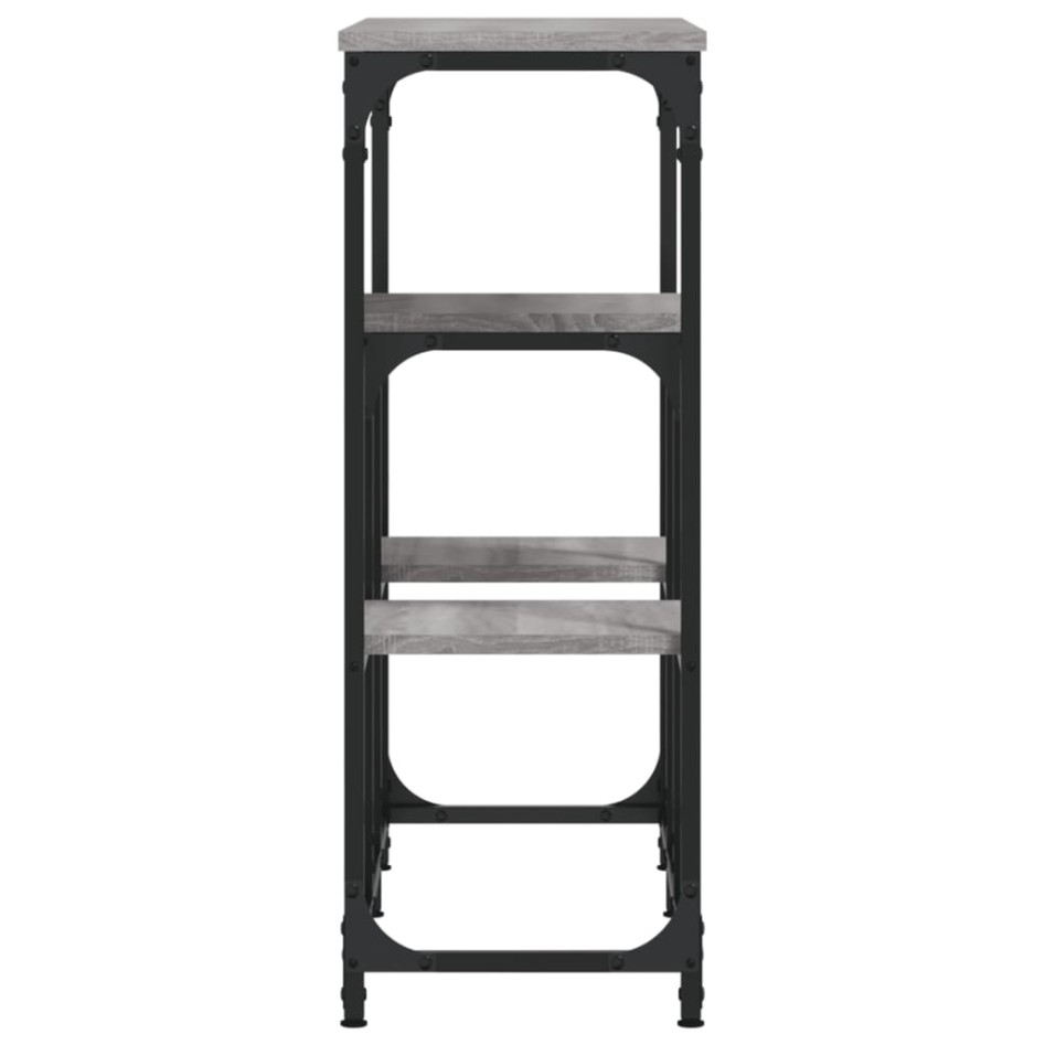 Mesa consola madera de ingeniería gris Sonoma 89,5x28x76