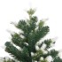 Árbol de Navidad artificial con bisagras y nieve flocada 150