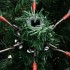 Árbol de Navidad artificial con bisagras y nieve flocada 150