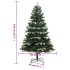 Árbol de Navidad artificial con bisagras y nieve flocada 150