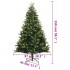 Árbol de Navidad artificial con bisagras y soporte 150
