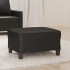 Reposapiés de cuero sintético negro 70x55x41