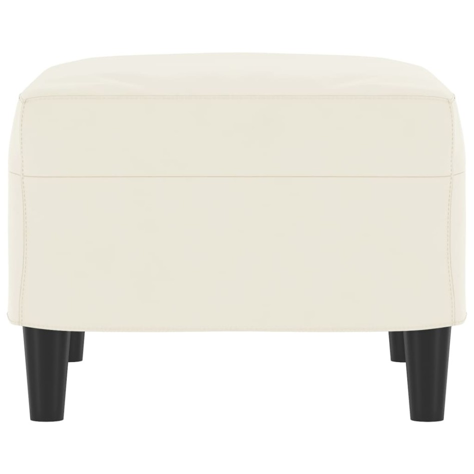 Reposapiés de terciopelo crema 60x50x41