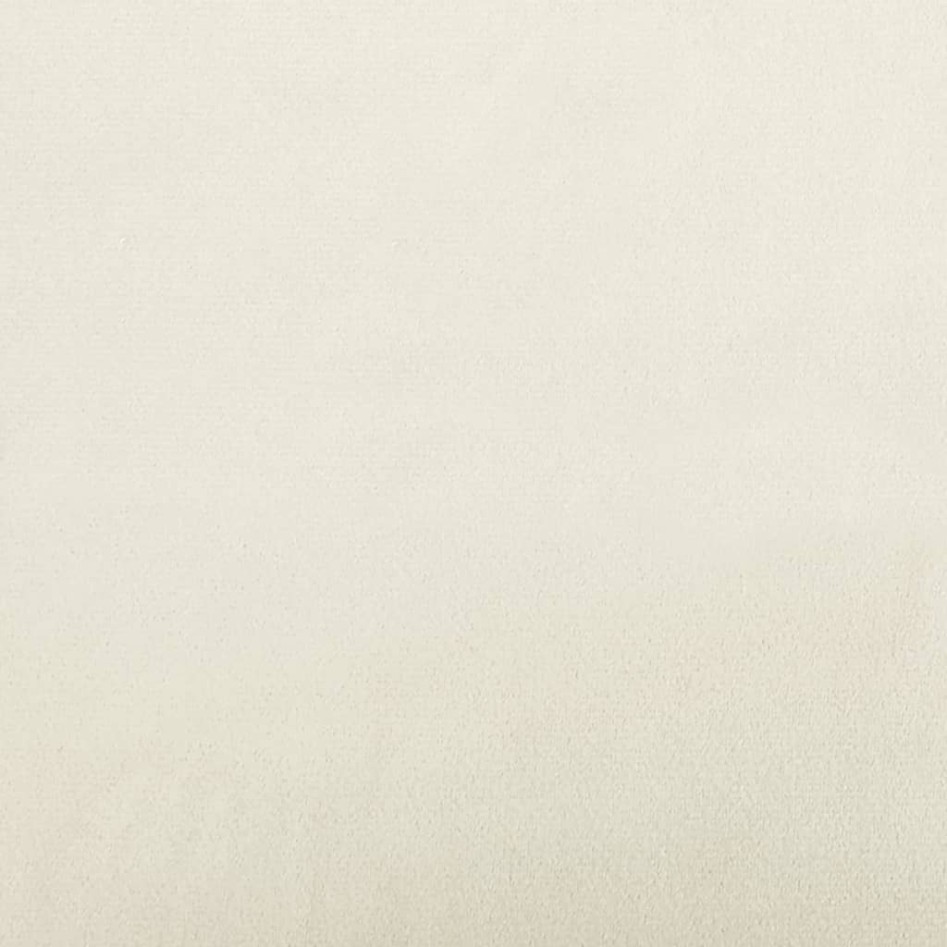 Reposapiés de terciopelo crema 60x50x41