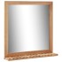 Espejo de cuarto de baño madera maciza de nogal 60x12x62