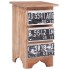Mesita de noche madera maciza de caoba 30x30x51
