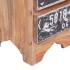 Mesita de noche madera maciza de caoba 30x30x51