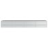 Arriate de acero galvanizado plateado 320x80x45