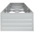Arriate de acero galvanizado plateado 320x80x45