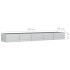 Arriate de acero galvanizado plateado 400x80x45