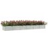 Arriate de acero galvanizado plateado 480x80x45