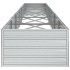 Arriate de acero galvanizado plateado 480x80x45