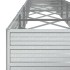Arriate de acero galvanizado plateado 480x80x45