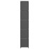 Estantería de 15 cubos con cajas de tela gris 103x30x175,5