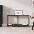 Mesa de consola vidrio templado negro 140x35x75,5