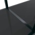 Mesa de consola vidrio templado negro 140x35x75,5