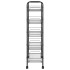 Carrito de cocina 5 niveles hierro negro 46x26x105
