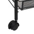 Carrito de cocina 5 niveles hierro negro 46x26x105