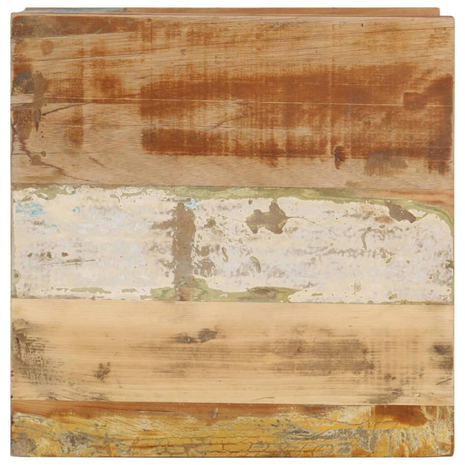 Mesa de centro de madera maciza reciclada 45x45x40
