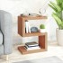 Mesa auxiliar de madera maciza de teca 45x30x60