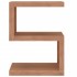 Mesa auxiliar de madera maciza de teca 45x30x60