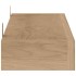 Estantes de pared 2 unidades madera maciza de teca 90x15x4