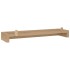 Estantes de pared 2 unidades madera maciza de teca 90x15x4