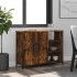 Aparador de madera de ingeniería roble ahumado 100x33x75