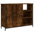 Aparador de madera de ingeniería roble ahumado 100x33x75