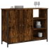 Aparador de madera de ingeniería roble ahumado 100x33x75