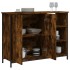 Aparador de madera de ingeniería roble ahumado 100x33x75