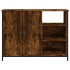 Aparador de madera de ingeniería roble ahumado 100x33x75