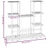 Soporte para flores con ruedas hierro negro 94,5x24,5x91,5