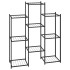Soporte para flores de hierro negro 83x25x100