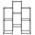Soporte para flores de hierro negro 83x25x100