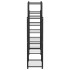Soporte para flores de hierro negro 83x25x100
