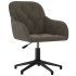 Silla de oficina giratoria de terciopelo gris