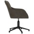 Silla de oficina giratoria de terciopelo gris