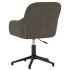 Silla de oficina giratoria de terciopelo gris