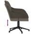 Silla de oficina giratoria de terciopelo gris