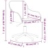 Silla de oficina giratoria de terciopelo