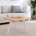 Tablero de mesa cuadrado de madera maciza de haya 60x60x2,5