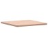 Tablero de mesa cuadrado de madera maciza de haya 60x60x2,5
