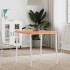 Tablero de mesa cuadrado de madera maciza de haya 70x70x2,5