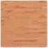 Tablero de mesa cuadrado de madera maciza de haya 70x70x2,5